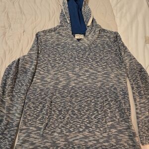 Hang Ten Navy and Cream Knit Hoodie